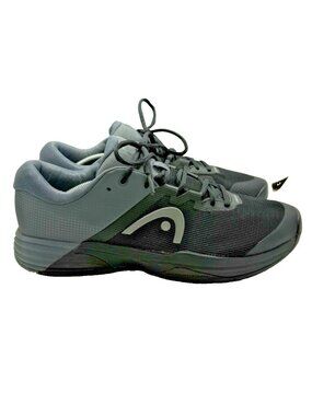 HEAD Revolt Evo 2.0 Mens Tennis Shoes Black Grey Size 12 273202 Court Sneakers